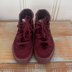 Maroon Hightop Vans
